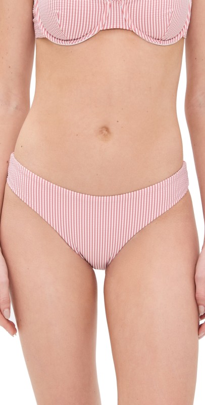 Onia Lily Bikini Bottoms Rosette/White