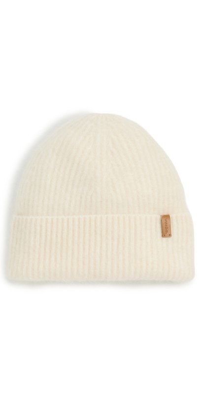 Vince Brushed Cashmere Cuffed Beanie Fig