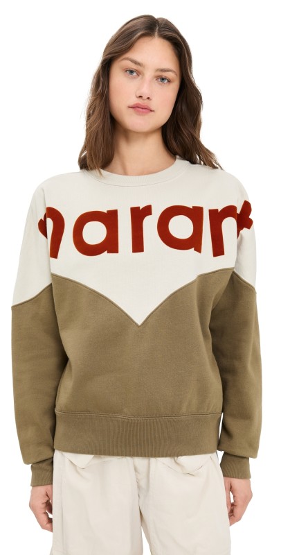 Isabel Marant Étoile Houston Sweater Ecru/Dark Khaki