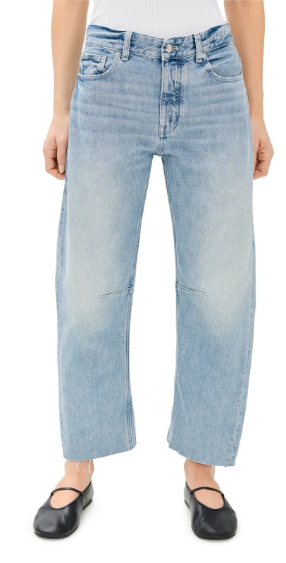 Madewell The Darted Barrel-Leg Jeans Edmonson Wash