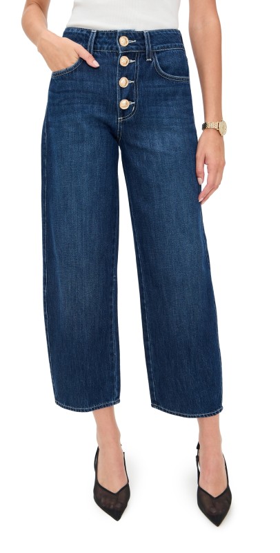 L'AGENCE Liora Wide Leg Jeans Rampart