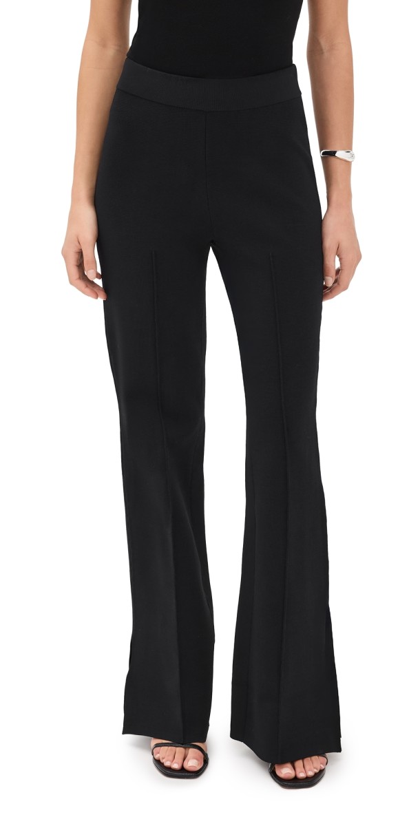 Apiece Apart Hana Pull On Full Flare Pants Black