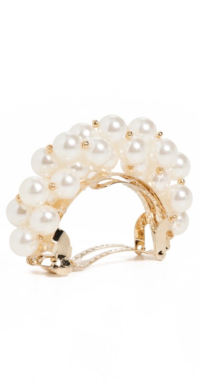 SHASHI Bianca Hair Clip Pearl