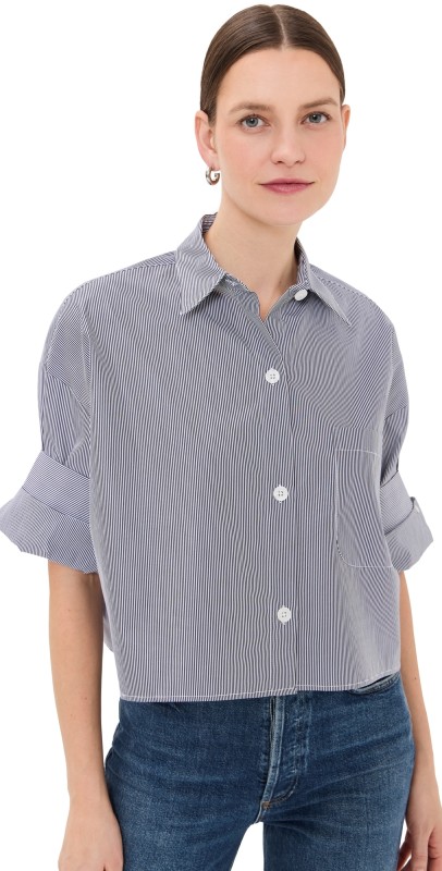 TWP Next Ex Shirt Midnight/White