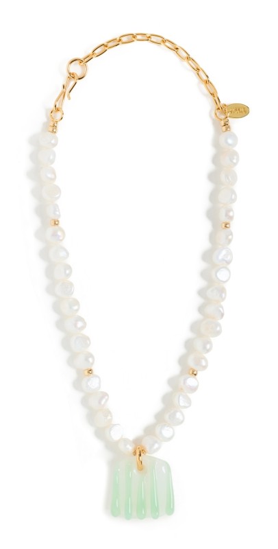 Lizzie Fortunato Marine Glass Necklace Whit