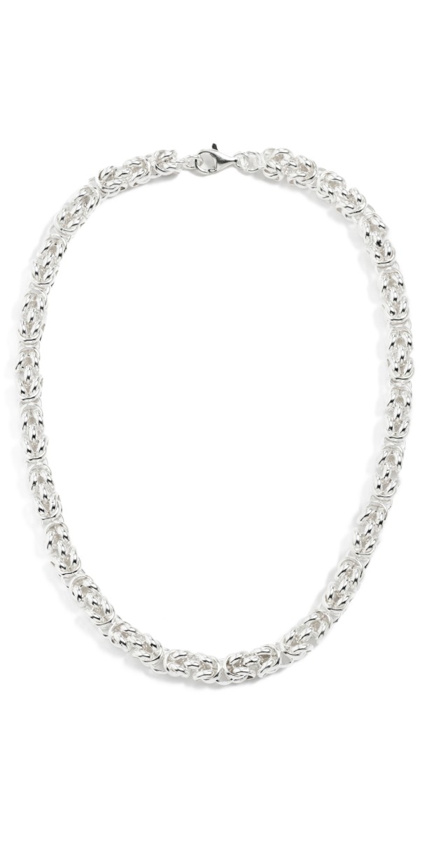 SHASHI Byzantine Chain Necklace Silver
