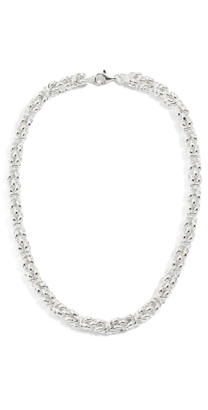 SHASHI Byzantine Chain Necklace Silver