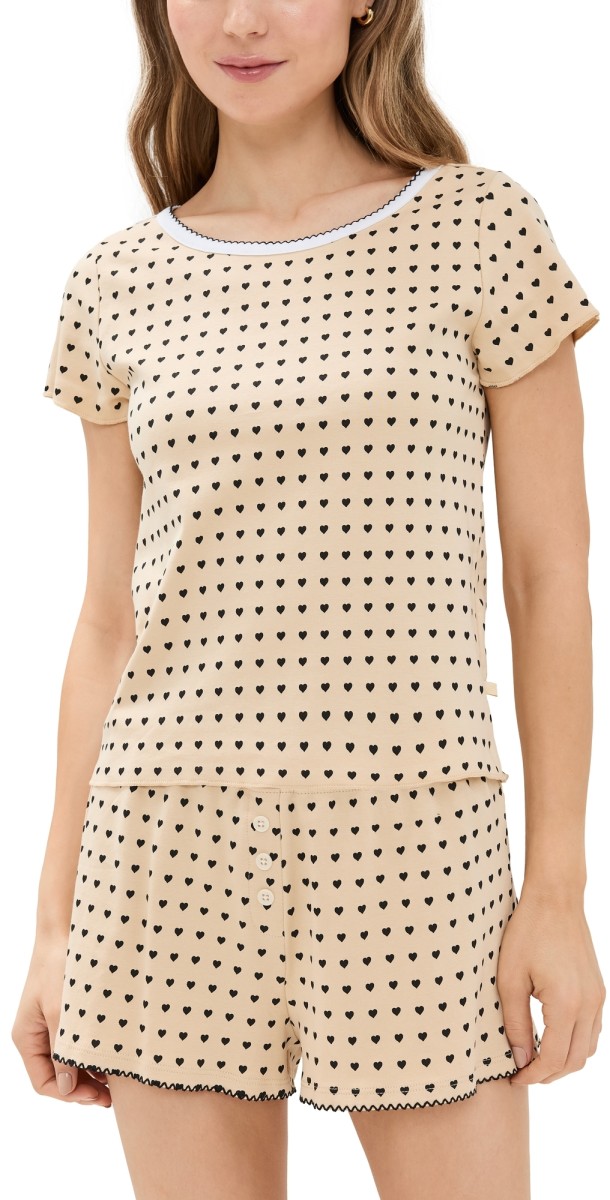 Cozyland by Morgan Lane Short Suzie PJ Set Latte