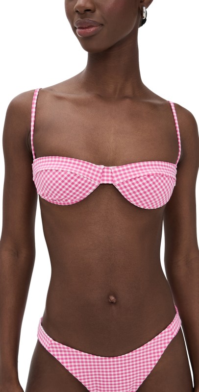 Onia Brigitte Bikini Top Gin Fizz/White