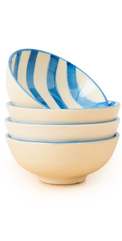 Zafferano Lido Small Bowl Set of 4 Light Blu