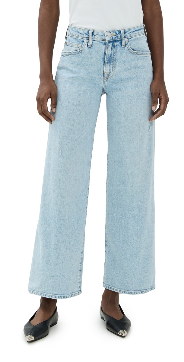 SIMKHAI Jude High Rise Wide Crop Jeans Charlie Wash