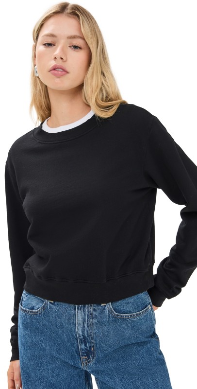 Cotton Citizen Milan Crew Jet Black