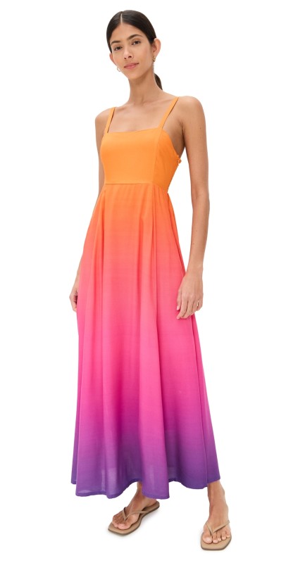 Beach Riot Rianne Dress Coral Bay Sunset