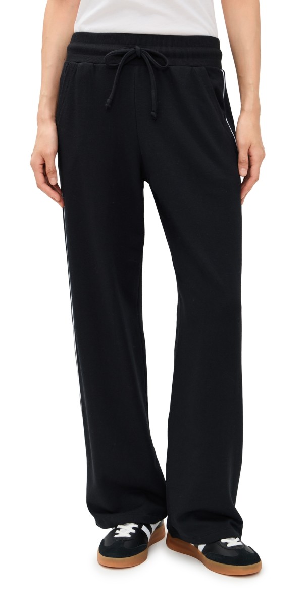 Year of Ours Warm Up Pants Black/White