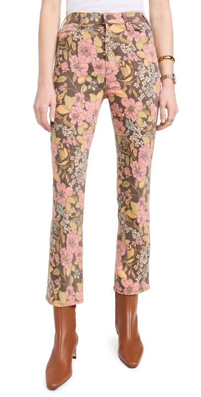 MOTHER The Hustler Ankle Jeans Boutonniere Bouquet