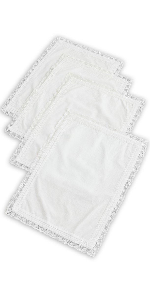 LoveShackFancy Victorian Placemat Whit