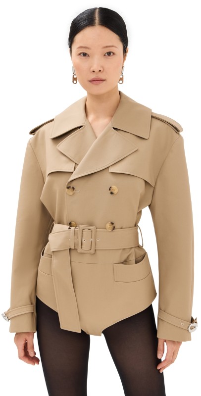 Coperni Body Trench Coat Beige