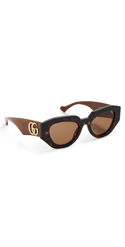 Gucci GG1421S Sunglasses Havana-Brown-Brow