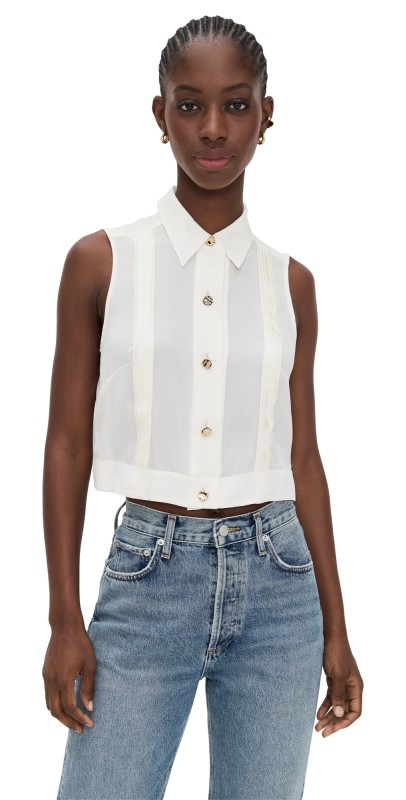 HEVRON Vera Top Ivory