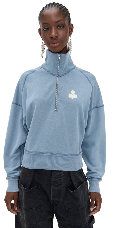Isabel Marant Étoile Ross Sweatshirt Slate Blue/Ecru