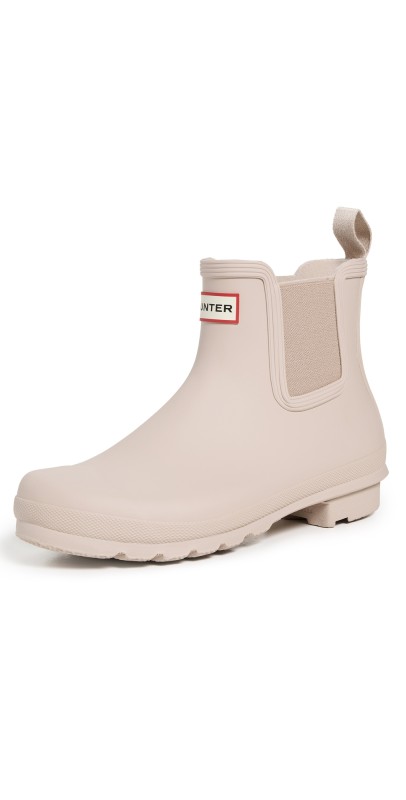 Hunter Boots Original Chelsea Boots Beige