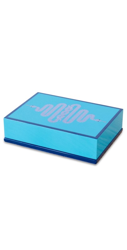 Jonathan Adler Eden Lacquer Card Set Blue One Siz