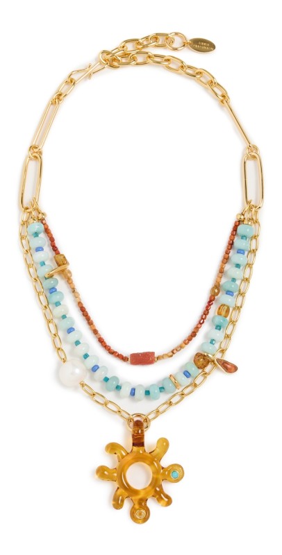 Lizzie Fortunato Sunburst Necklace Mult
