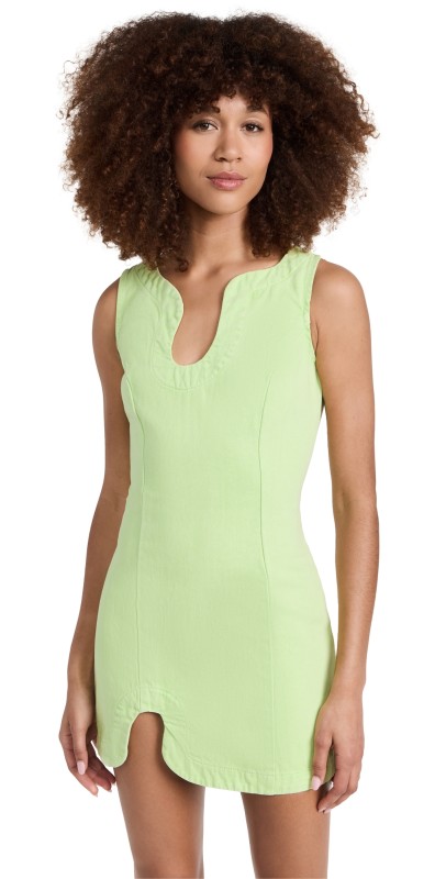 Amanda Uprichard Puzzle Dress Cucumber