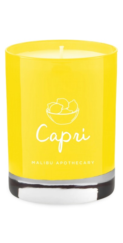 Malibu Apothecary Capri Yellow Candle No Color