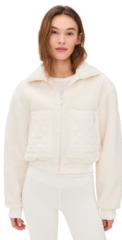 Alo Yoga Foxy Sherpa Jacket Ivory
