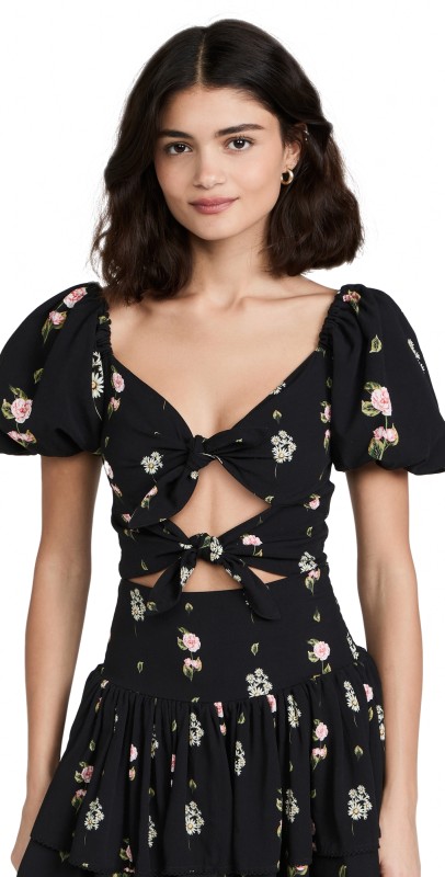 Agua Bendita Bailee Moss Shirt Black