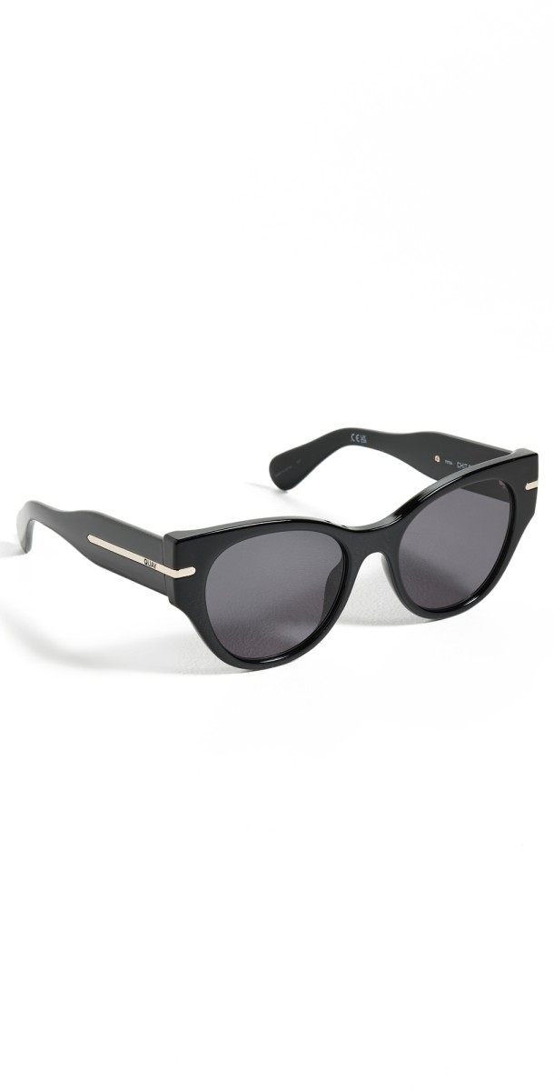 Quay Chit Chat Sunglasses Black/Smok
