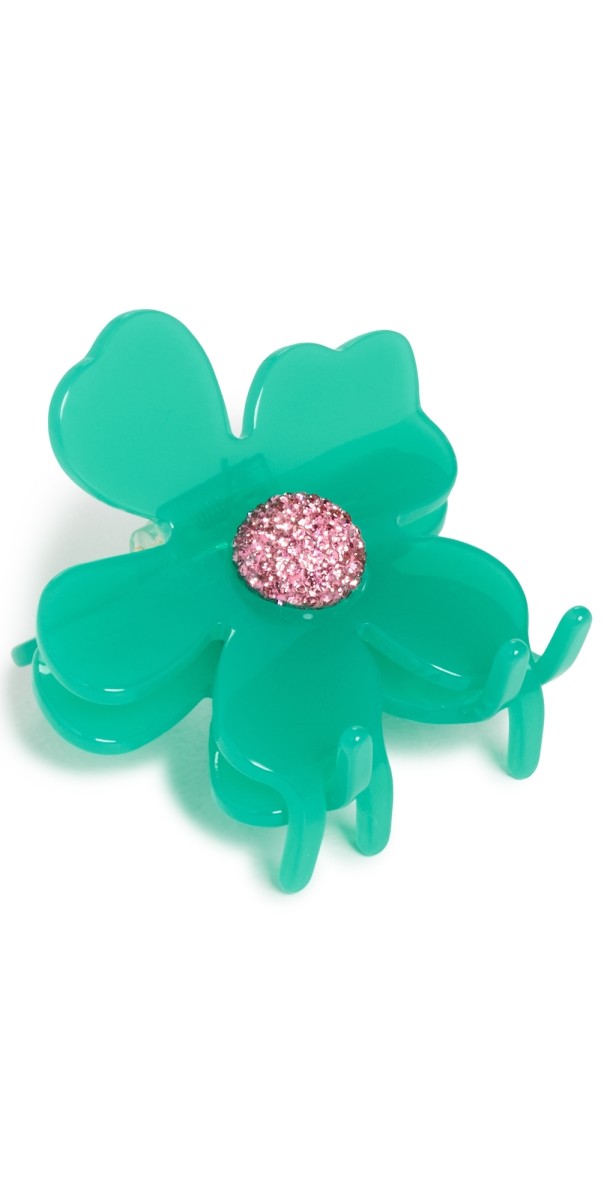Lele Sadoughi Lily Claw Clip Turquoise Sea