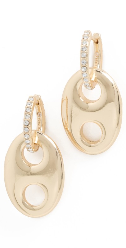 BaubleBar Scarlett Earrings Clear/Gold