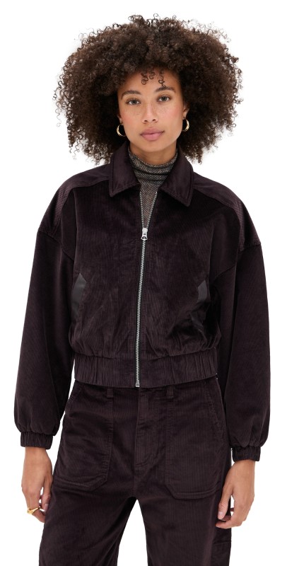 rag & bone Lara Corduroy Jacket Dark Brown