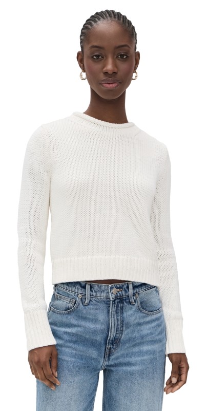 La Ligne Solid Mini Marina Sweater Ivory
