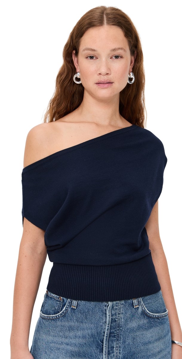 Ramy Brook Chet Sweater Navy