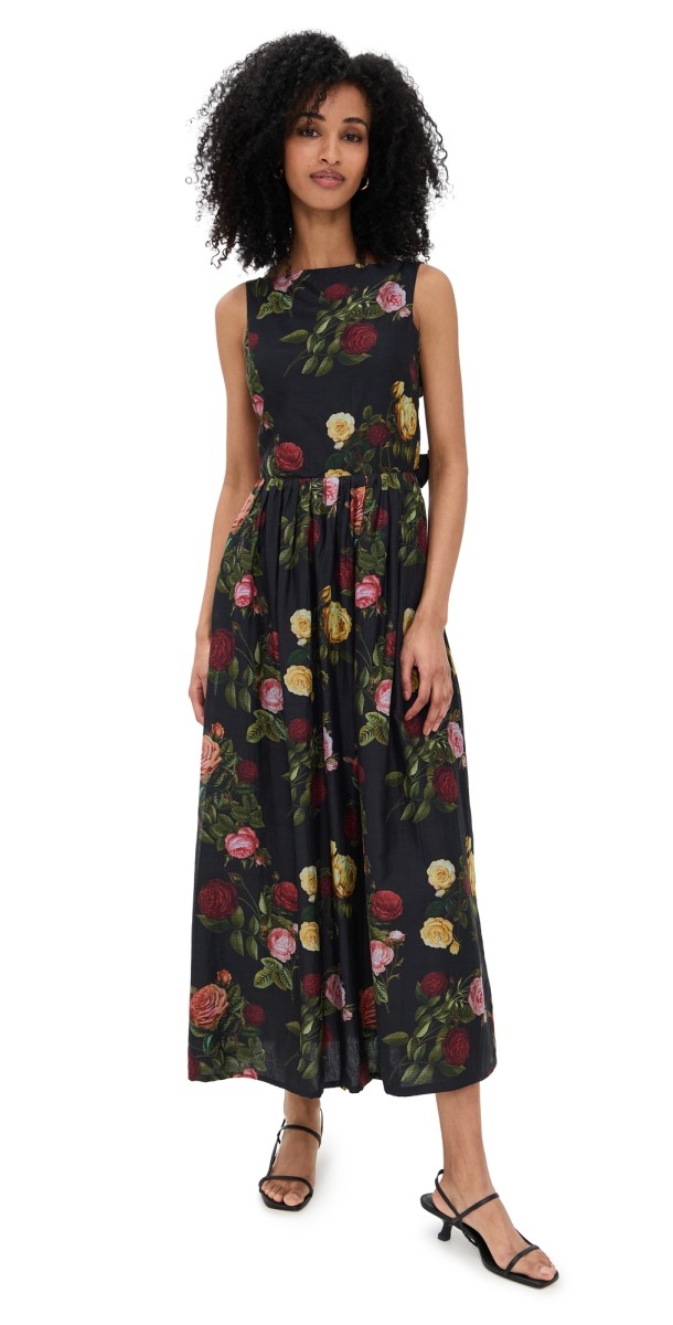 Damaris Bailey Marisela Dress Midnight Rose Print