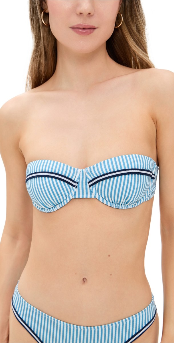 Solid & Striped The Juliette Top French Blue x Brule Stripe