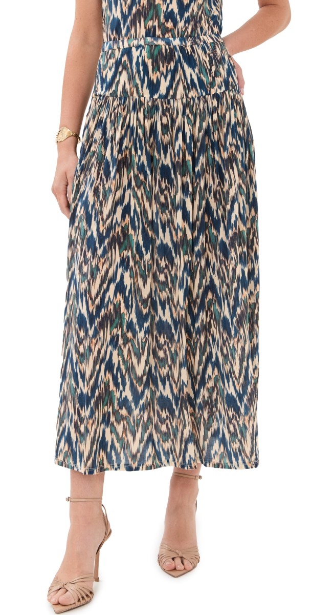 Ulla Johnson Blanche Pull On Midi Skirt Riverslate