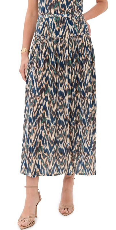 Ulla Johnson Blanche Pull On Midi Skirt Riverslate