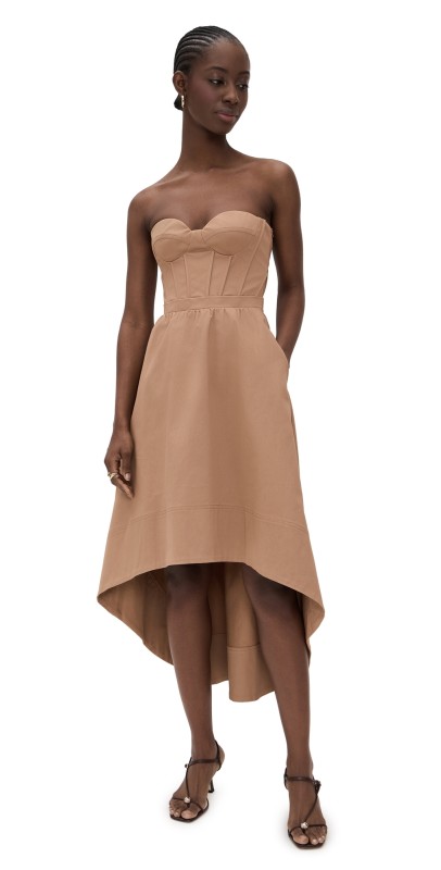 Andres Otalora Shahi Dress Camel