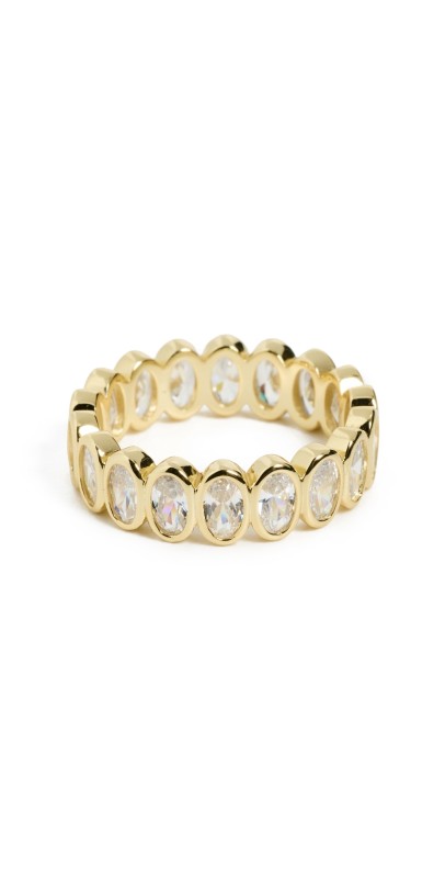 SHASHI Eternity Travel Ring Gold