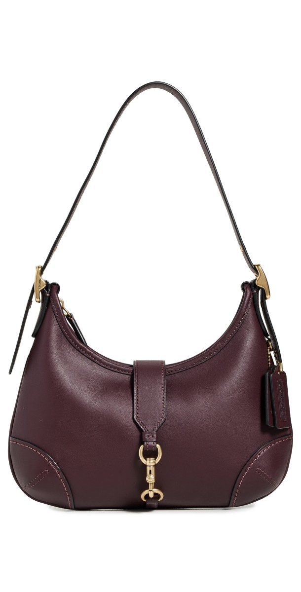 Coach The Coach Originals Glovetanned Leather Bag B4/Black Currant