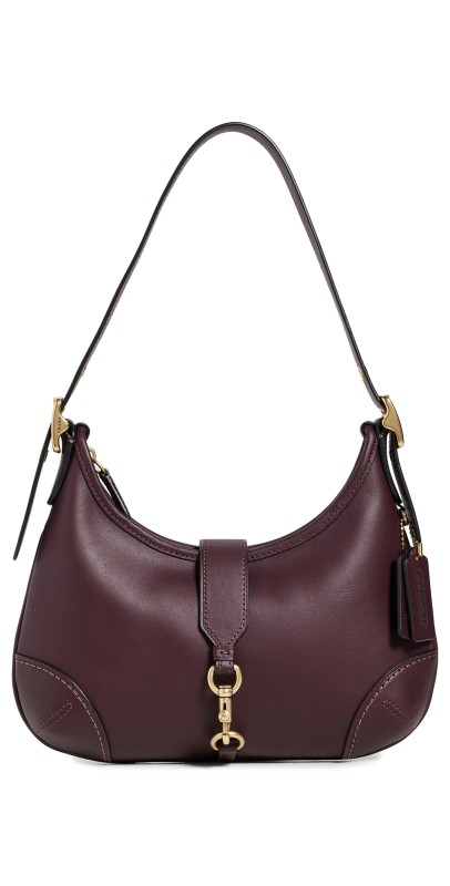 Coach The Coach Originals Glovetanned Leather Bag B4/Black Currant