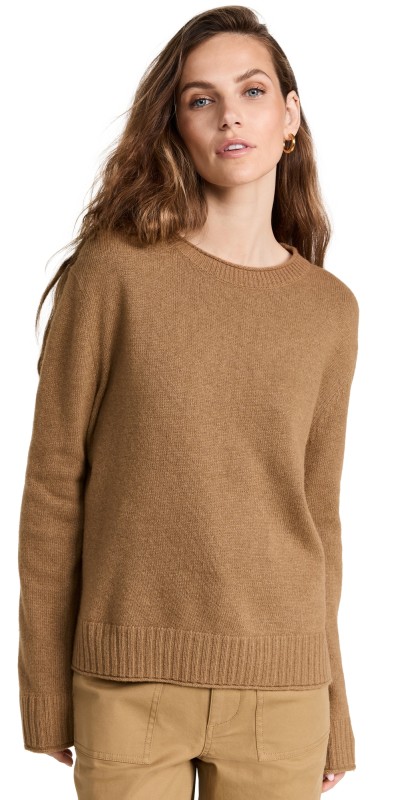 Jenni Kayne Everyday Sweater Dark Camel