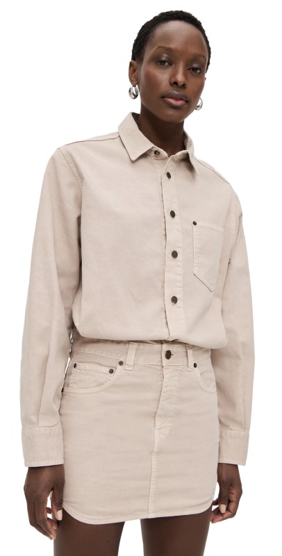 HAIKURE Tamu Twill Dress Hazelnut