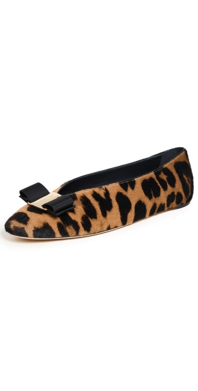 FERRAGAMO Vanna P Flats Fondo/Nero