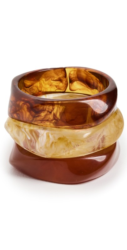 Luv Aj The Formentera Bangle Set Tortois