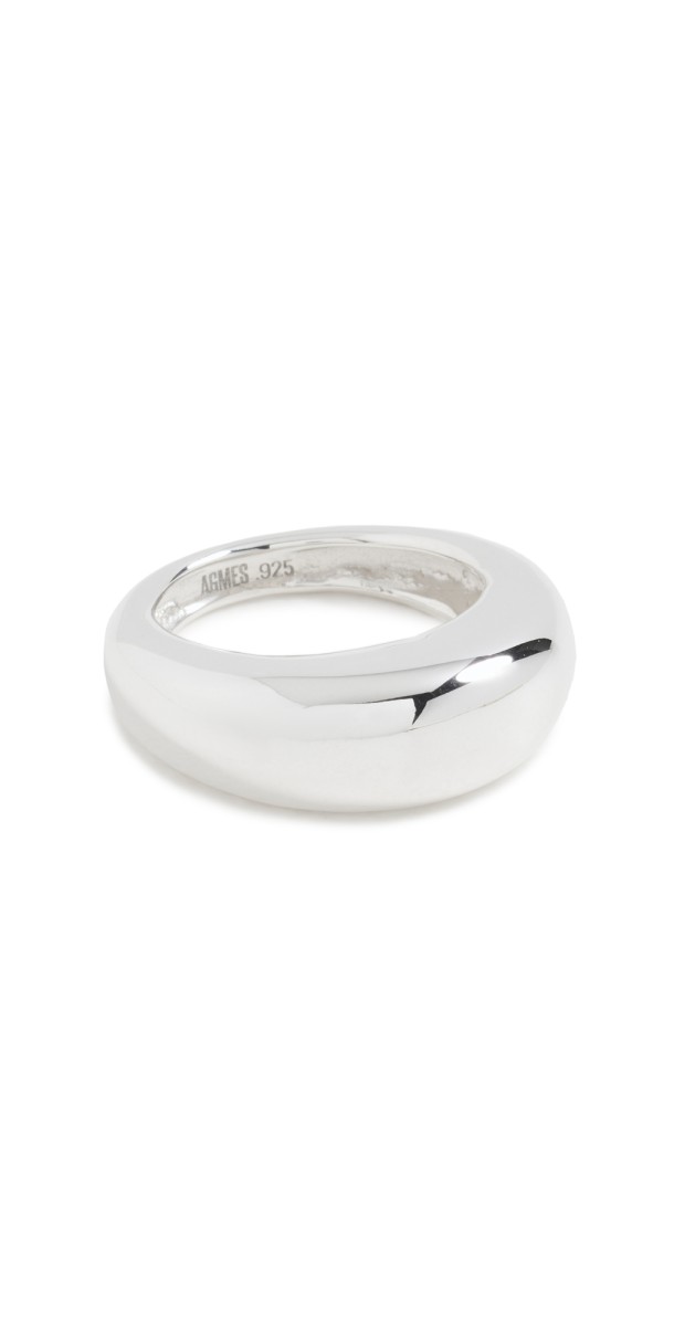 AGMES Domed Ring Sterling Silver